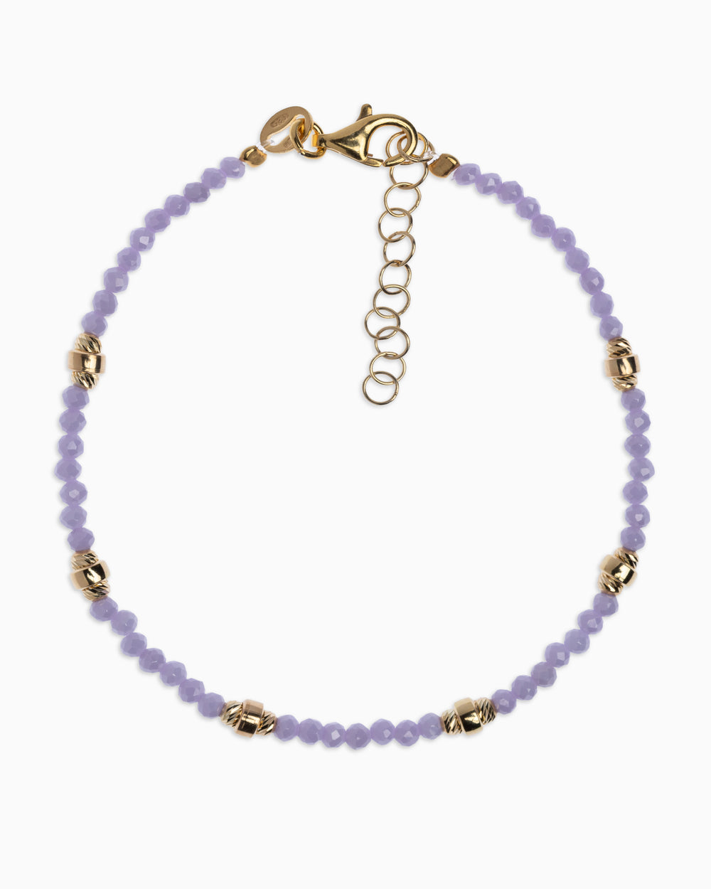 Women's bracelet faceted lilac zircons Gold – Alary Era Collection