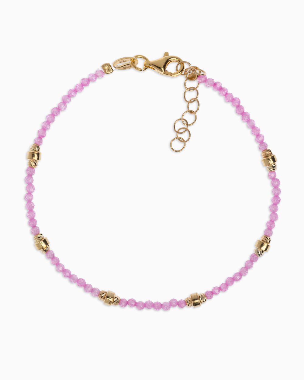 Women's bracelet faceted pink zircons Gold – Alary Era Collection