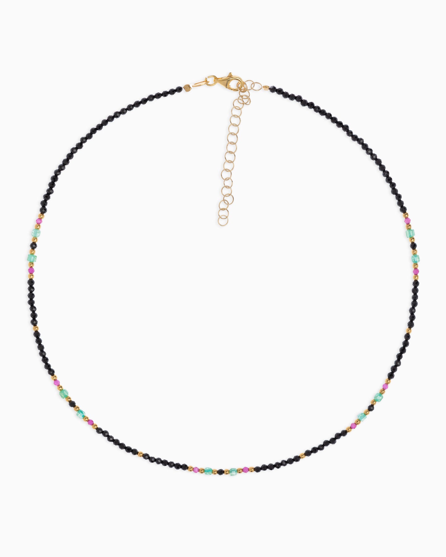 Women's necklace faceted spinel Gold – Alary Athena Collection