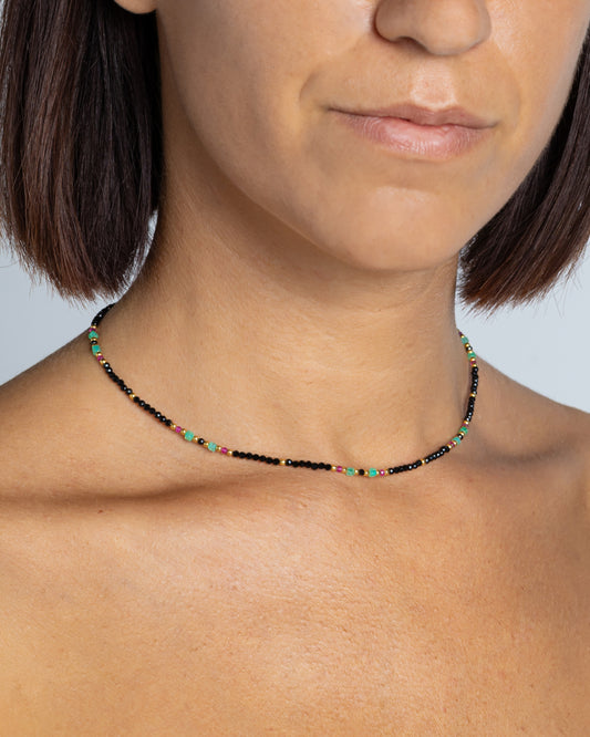 Girocollo donna spinello sfaccettato Dorato – Alary Athena Collection