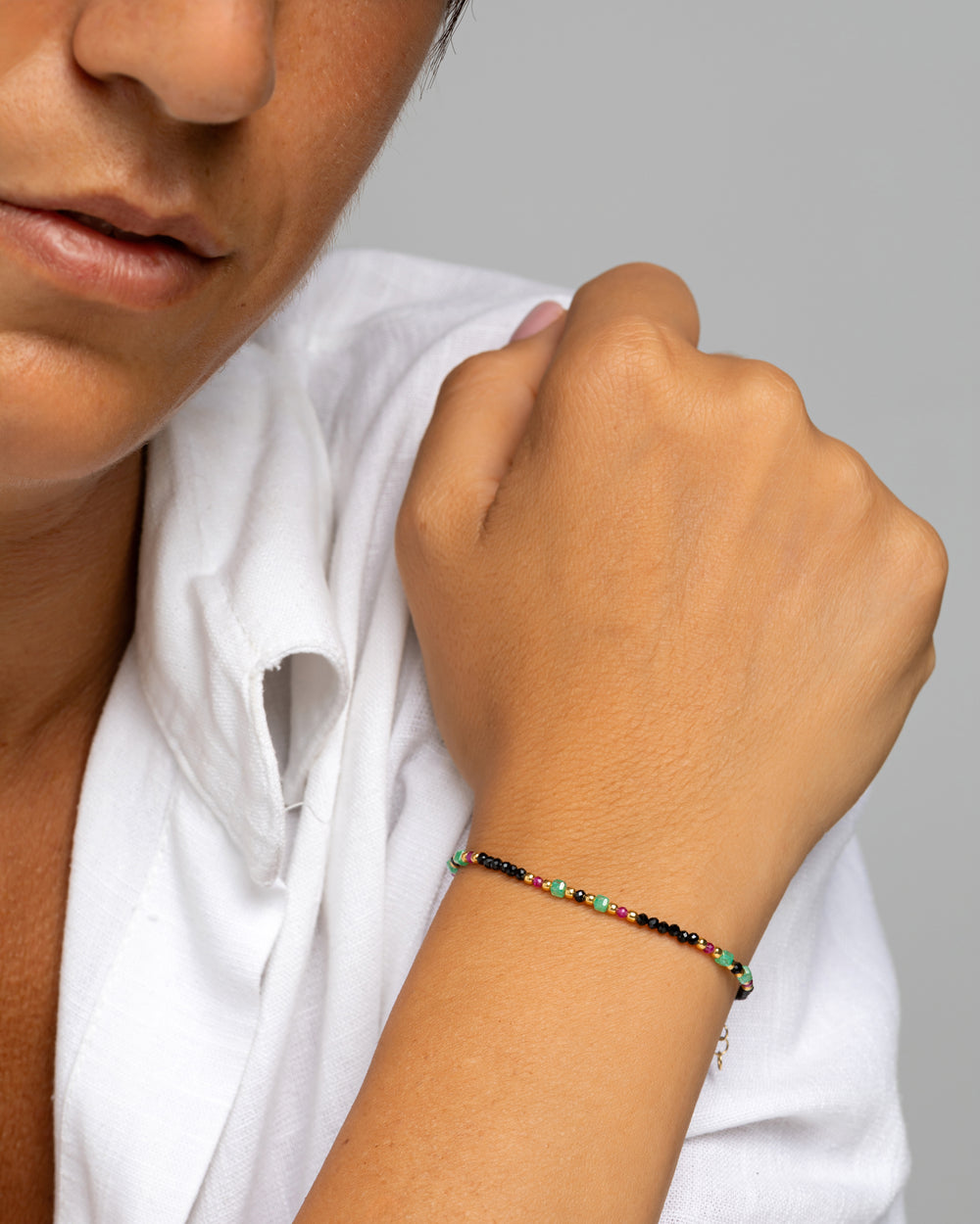 Bracciale donna spinello sfaccettato Dorato – Alary Athena Collection