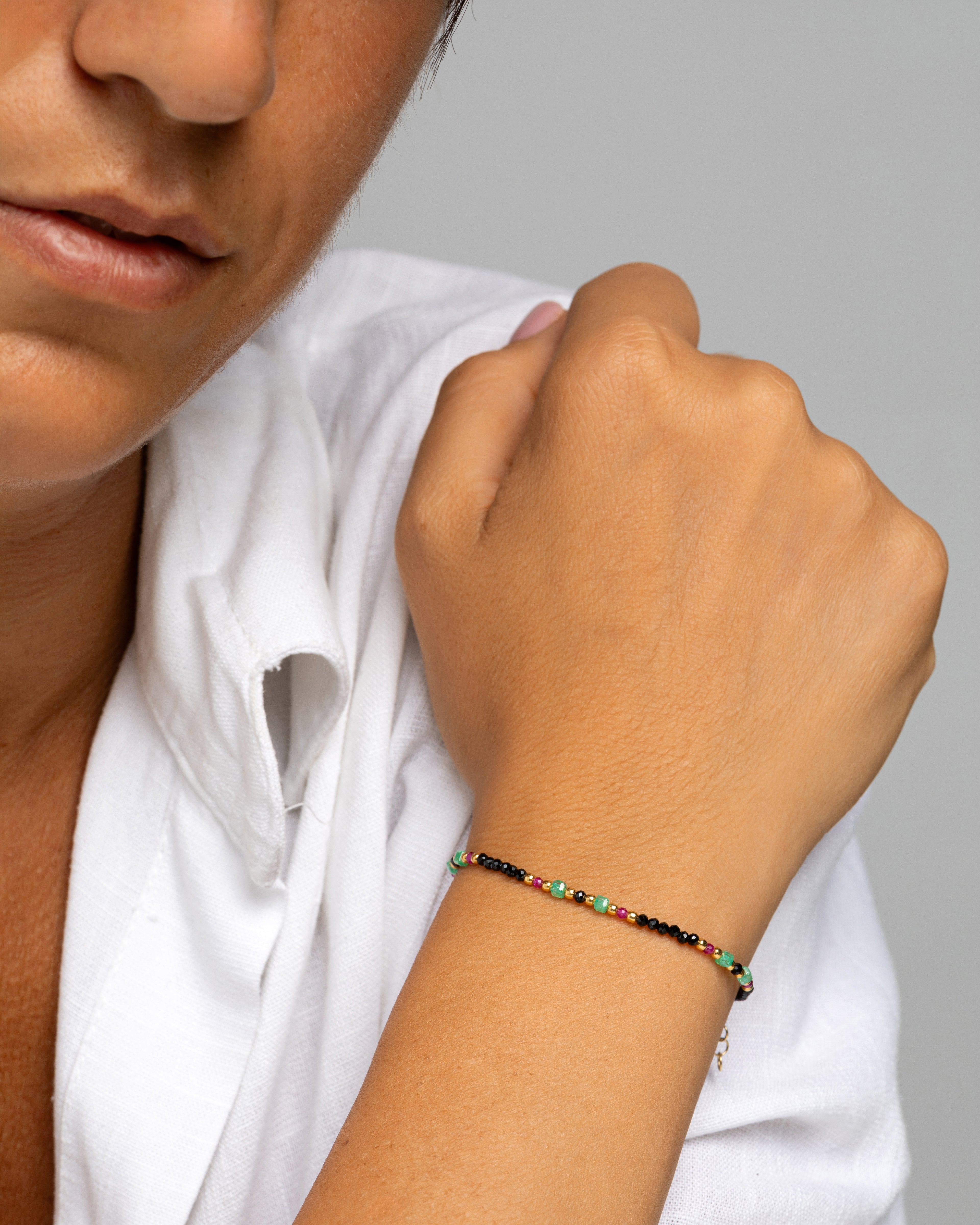 Women's bracelet faceted spinel Gold – Alary Athena Collection