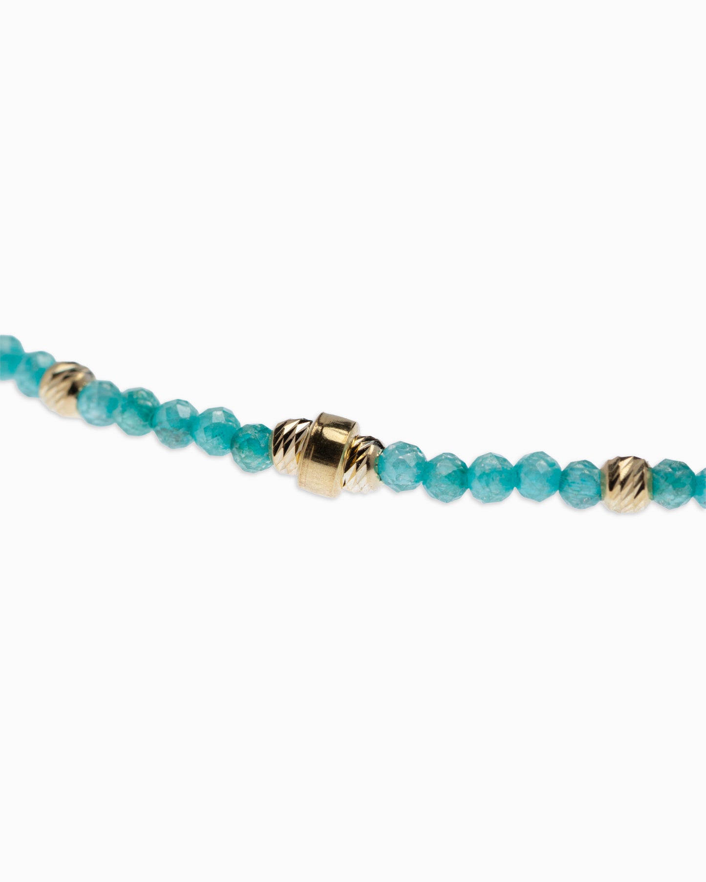 Women's anklet faceted tiffany green zircons Gold – Alary Era Collection