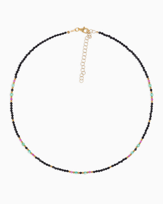 Women's necklace faceted spinel Gold – Alary Athena Collection